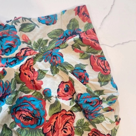 A Is For Audrey | 90s Y2K Floral Mini Skirt – Made in USA, Paper Label – Size S - Picture 2 of 12